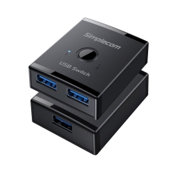 Simplecom KM125 Bi-Directional 2-Way USB 3.0 Switch 1 In 2 Out (2 In 1 Out) 5Gbps KM125