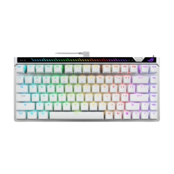 Asus M705 Rog Falchion Ace 75 He Gaming Keyboard - White, HFXV2Magnetic, USB2.0TypeC, 75%,8000Hz, 0.125ms, Windows10/11, GearLink ROG Falchion ACE 75HE WT