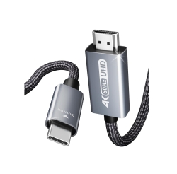 Benfei 000206Gy-10F Usb-c To Hdmi 3M Cable 4K@60Hz, Aluminum Shell, NylonBraided Thunderbolt 3/4/5 Compatible With IPhone 15/16, Samsung, Surface Book 2 ELEBEN000206GY10F