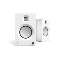 Kanto Tuk 260W Powered Bookshelf Speakers With Headphone Out, USB Input, Dedicated Phono Pre-amp, Bluetooth - Pair, Matte White Ko-tukmw-i