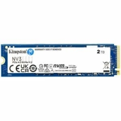 Kingston NV3 2 TB Solid State Drive - M.2 2280 Internal - PCI Express NVMe (PCI Express NVMe 4.0 X4) - Notebook, Desktop Pc Device Supported - 640 TB Tbw - 1 Each SNVS/2000G