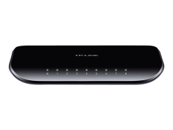 Tp-Link 8-Port Unmanaged Gigabit Switch, Plastic Case, 3YR TL-SG1008D