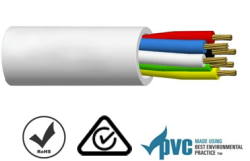 6 Core 14/0.20mm² Multi-Conductor Pvc Security Cable | 250m White 007.003.0087