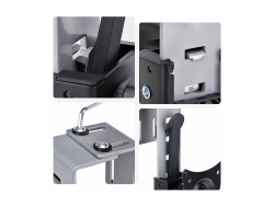 Startech.Com Cubicle Monitor Mount - Cubicle Wall Single Monitor Hanger - Up To 34" (17.6L ARMCBCLB