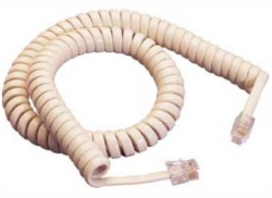 3m Handset Curly Cord | 4P4C Ivory 011.165.5803