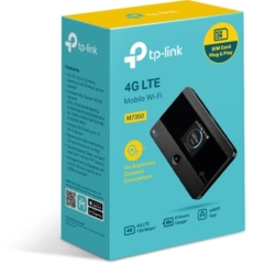 TP-Link M7350 4G-Lte Mobile Wi-Fi 150Mbps Dl 50Mbps Ul 4G Sim Card + MicroSD Slot 2000mAh 8hrs Rechargeable Battery For 10 Devices IOS/Android App M7350