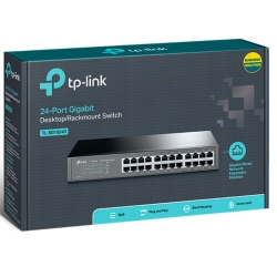 TP-Link Tl-Sg1024D 24-Port Gigabit Desktop/Rackmount Unmanaged Switch Energy-efficient Supports Mac Plug & Play 48Gbps Switching Capacity TL-SG1024D