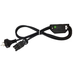 Oe Elsafe: Starter Cable 10A 2000mm Lead & Thermal Overload | Black 019.098.0039