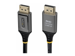 Startech.Com 50CM Displayport 2.1 Cable, Vesa-Certified, DP80 DP2.1 Cable, Ltw DP21V-50C-DP80-CABLE