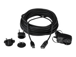 Startech 10M USB2.0 A To A Extension Cable, M/F, Black, LED, Ltw USB2AAEXT10M