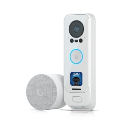Eol - Last Stock - Ubiquiti UniFi Protect G4 Doorbell Pro PoE Kit-White, 5MP Cmos Camera,Night Mode IR Up To 20ft,PoE Power, Includes PoE Chime, IPX4 UVC-G4 Doorbell Pro PoE Kit