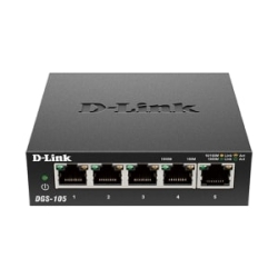 D-Link Dgs-105 5 Ports Ethernet Switch - 10/100/1000Base-T - 2 Layer Supported DGS-105