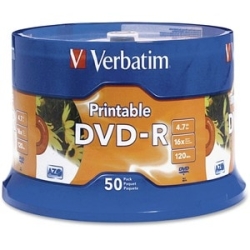 Verbatim Dvd-R 50pack InkJet Printable 95137
