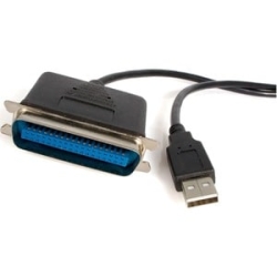 StarTech.com 1.83 M Parallel/USB Data Transfer Cable - 1 Each - Cable For Printer - First End: 1 X 36-pin Centronics - Male - Second End: 1 X 4-pin USB 2.0 Type A - Male - Black ICUSB1284