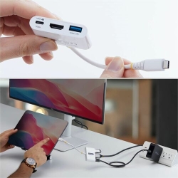 StarTech USB-C To HDMI Multiport Adapter With 140W Pd Charging, 4K 60Hz HDMI, USB 5Gbps Hub, Mini Dock - Convert A Single USB-C Port Into HDMI, 140W Pd Pass-through, And USB-A 5Gbps With One Compact Adapter; Uses The System's Native GPU To Deliver 4K 60H