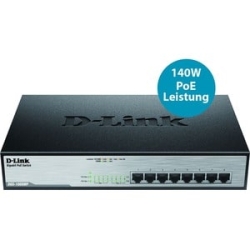 8-Port Desktop Gigabit PoE+ Switch DGS-1008MP