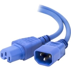 Alogic 2M Iec C14 To Iec C15 High Temperature Male To Female Blue MF-C14C15-02-BLU