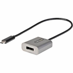 StarTech.com USB C To DisplayPort Adapter, 8K/4K 60Hz Usb-c To DisplayPort 1.4 Adapter, Dsc, USB Type-C To DP Video Converter, W/12" Cable - Usb-c To DisplayPort Adapter Dongle (DP 1.4) With Dsc/Hbr3/Hdcp 2.2/1.4; 8K 60Hz/4K 60Hz/1080p Video - USB C Disp