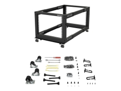 Startech.Com 19" 8U Open Frame Server Rack Adjustable Depth, Rolling, 2YR 4POSTRACK8U