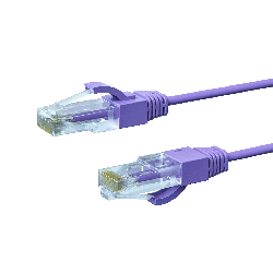 1m CAT6A Thin U/Utp Lszh 28 Awg RJ45 Network Cable | Purple 004.650.4003