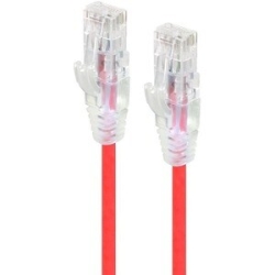 Alogic 1.5m Red Ultra Slim Cat6 Network Cable Utp 28AWG - Series Alpha C6S-1.5RED