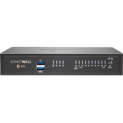 SonicWall TZ470 Network Security/Firewall Appliance Support/Service - Taa Compliant - 8 Port - 10/100/1000Base-T - 2.5 Gigabit Ethernet - Des, Aes (128-bit), Aes (192-bit), Aes (256-bit) - 8 X Rj-45 - 2 Total Expansion Slots - 60 Hz - Desktop, Rack-mount