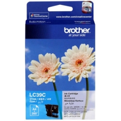 Brother Lc-39C Cyan Ink Cartridge - Dcp-J125/J315W/J515W Mfc-J220/J265W/J410/J415W/J140W- Up To 260 Pages LC-39C