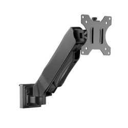 Brateck Slatwall Gas Spring Monitor Arm, Effortless Monitor Height Adjustment With Gas Spring, For 13"-27" Screen, Up To 6.5kg/Screen (Ls) SW03-8