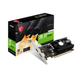 Msi NVidia GeForce Gt 1030 4GD4 Lp OC Video Card, PCI-e 3.0, 1430 MHz Boost Clock, 1x HDMI 2.0, 1x 1.4a GeForce GT 1030 4GD4 LP OC