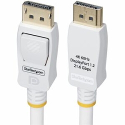 StarTech.com 3.05 M DisplayPort A/V Cable - 1 - Cable For Audio/Video Device, Monitor, Docking Station, Workstation - First End: 1 X 20 Pin Displayport 1.2 Digital Audio/Video - Male - Second End: 1 X 20 Pin Displayport 1.2 Digital Audio/Video - Male - 2
