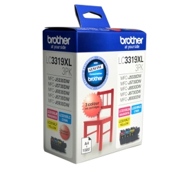 Brother Lc-3319Xl Colour Value Pack 1X Cyan 1X Magenta 1X Yellow-MFC-J5330DW/J5730DW/J6530DW/J6730DW/J6930DW - Up To 3000 P LC-3319XL-3PK
