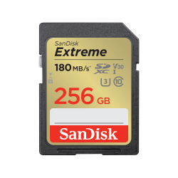 SanDisk 256GB Extreme Sd Uhs-I Card Sdsdxvv-256G-Gncin FFCSAN256GSDXVV180