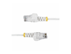 StarTech.com 2.5m White Slim CAT6 Ethernet Cable, Snagless, 28AWG, Lszh, Ltw N6PAT250CMWHS