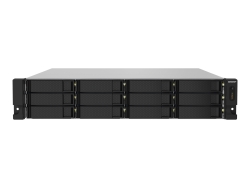 Qnap 12-Bay Nas 3.5"(0/12), Arm QC-1.7GHz, 4GB, 2.5GbE(2), SFP+(2), Rps, 2U Rack, 3YR Wty TS-1232PXU-RP-4G