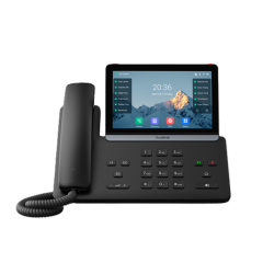 Yealink Sip-T87W (Sbc Ready) Ip Phone, 7" Touchscreen, 16 Sip Accounts, Hd Voice, Bluetooth 5.0, Wi-Fi 6, Dual Usb, PoE, Linux 6.1, SIP-T87W