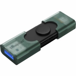 Kingston DataTraveler Duo 256 Gb USB 3.2 (Gen 1) Type A, USB 3.2 (Gen 1) Type C Flash Drive - 1 DTDEG2/256GB