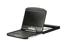 Aten Rackmount Single Rail LCD Console Hdmi USB W/ 18.5" LCD Display, 1x Custom Kvm Cable Included, 1920x1080@60hz Display, LED Illumination CL3700NW-ATA-AU