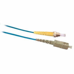 1m Lc - St Fibre Optic Cable 50/125 Simplex OM3 Patch Lead | Aqua ZZZ-OSMOM3-LCST-1M