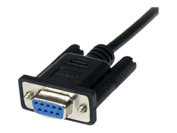 Startech 1M DB9 RS232 Serial Null Modem Cable F/M SCNM9FM1MBK