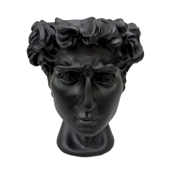 Urban Attitude David Head Planter - Matte Black UA-UT260610BLK