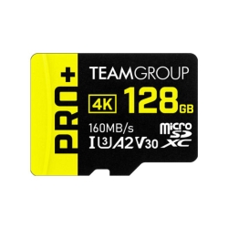 Team Group Pro+ 128GB Micro Sdxc Uhs-I U3 A2 V30 Memory Card TPPMSDX128GIA2V3003