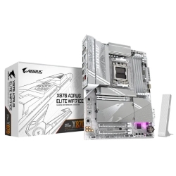 Gigabyte X870 Aorus Elite WF7 Ice AMD AM5 Atx Motherboard 4x DDR5~256GB,3x PCIe X16, 4x M.2, 4x Sata 6, 4x USB 3.2, 4x USB2.0, 2x Usb-c, X870 A Elite WF7 ICE 1.0