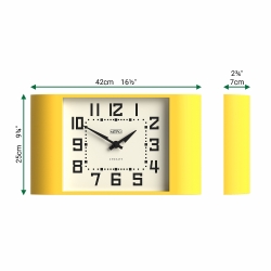 Newgate Metro Wall Clock-Yellow NG-MET3CY