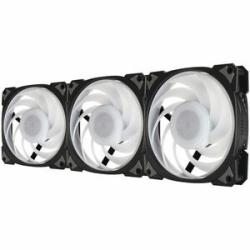 In Win Neptune AN120 Cooling Fan - Pc, Case - 120 Mm Maximum Fan Diameter - 3 X Fan(s) - 102.11m³/h Maximum Airflow - 2200 Rpm - Long Life Sleeve Bearing - 4-Pin (12V, Pwm), 3-Pin (5V, Argb) - Argb LED - Black - Polybutylene Terephthalate (Pbt), Polycar