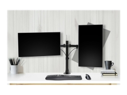 Kensington Dual Monitor Desk Mount, Up To 32" & 8KG, Vesa 75x75, 100x100 - Black K55409WW