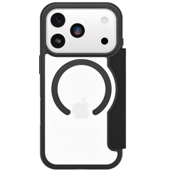 OtterBox React Folio MagSafe Apple New IPhone Pro Max 2026 / IPhone 17 Pro Max (6.9") Case Black Crystal (Clear/Black) - (77-98589),7 Years Warranty 77-98589