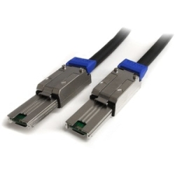 StarTech.com 1m External Mini Sas Cable - Serial Attached Scsi Sff-8088 To Sff-8088 - Cable For Network Device, Hard Drive, Server, Workstation, Sas Controller, Enclosure, Backplane - First End: 1 X 26-pin Sff-8088 Mini-SAS - Second End: 1 X 26-pin Sff-8