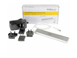 Startech 7 Port USB 3.0 Hub, Extendable Inbuilt Cable, Portable, 2YR ST73007UA