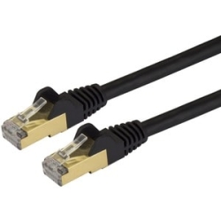 14 Ft Shielded CAT6A Patch Cable - Black C6ASPAT14BK