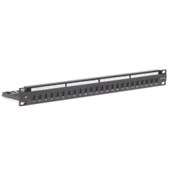 4Cabling 1RU 24 Port CAT5E Universal Termination Patch Panel 006.003.0002